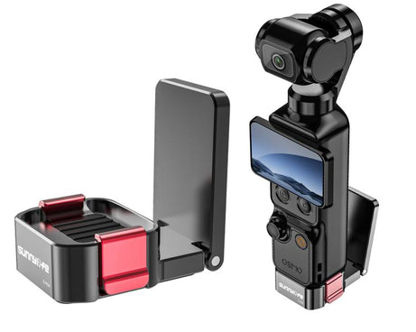 For DJI Osmo Pocket 4 / 3 Sunnylife Metal Quick-Release Magnetic Mount Tabletop Base Bracket Angles Adjustable Stand, OP4-ZJ154