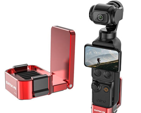 For DJI Osmo Pocket 4 / 3 Sunnylife Metal Quick-Release Magnetic Mount Tabletop Base Bracket Angles Adjustable Stand, OP4-ZJ154