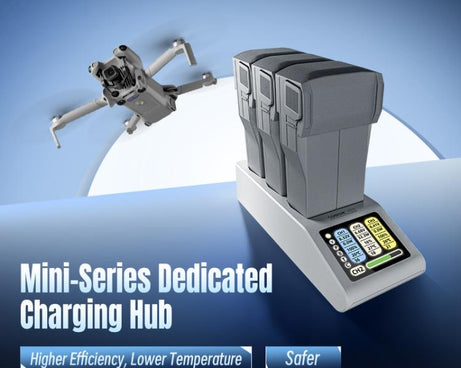 For DJI Mini 5 Pro / Mini 4 / Mini 3 Charging Butler Tri-Battery Charger Hub with Display Screen, For DJI Mini 5 Pro
