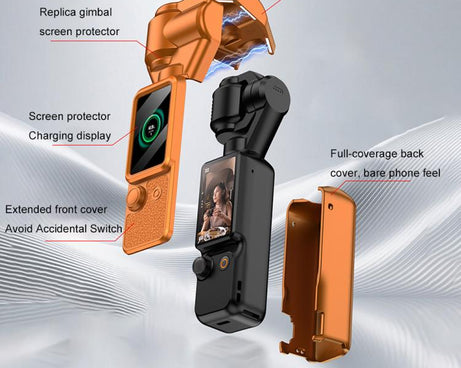 For DJI OSMO Pocket 4 GKK Gimbal Cover Camera Protector Screen Body Magnetic Full Cover, For DJI OSMO Pocket 4