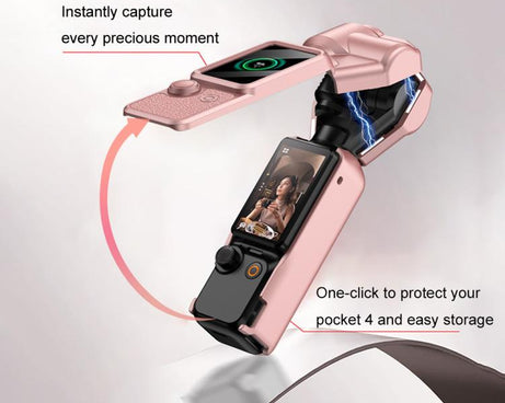For DJI OSMO Pocket 4 GKK Gimbal Cover Camera Protector Screen Body Magnetic Full Cover, For DJI OSMO Pocket 4