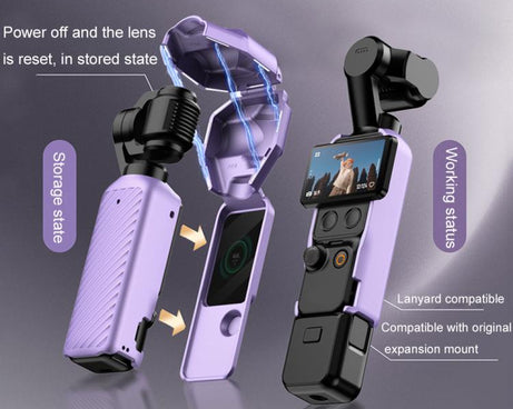 For DJI OSMO Pocket 4 GKK Gimbal Cover Camera Protector Screen Body Magnetic Full Cover, For DJI OSMO Pocket 4