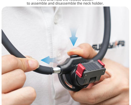 Sunnylife Magnetic POV Neck Mount Hand Free Video Vlog Neck Adjustable Selfie Holder with Body Strap For DJI Osmo Pocket 4P / 4 / 3, For DJI Osmo Pocket 4P / 4 / 3
