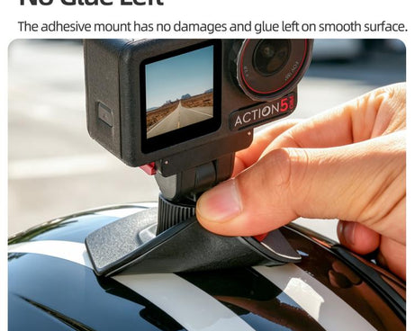 Sunnylife Magnetic Flexible Adhesive Helmet Mount Base Quick-Release Action Camera Holder For DJI Osmo 360 / Action 5 Pro / 4 / 3 / 2, For DJI Osmo 360 / Action 5 Pro / 4 / 3 / 2