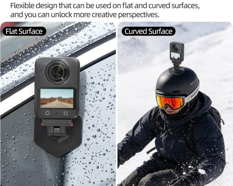Sunnylife Magnetic Flexible Adhesive Helmet Mount Base Quick-Release Action Camera Holder For DJI Osmo 360 / Action 5 Pro / 4 / 3 / 2, For DJI Osmo 360 / Action 5 Pro / 4 / 3 / 2