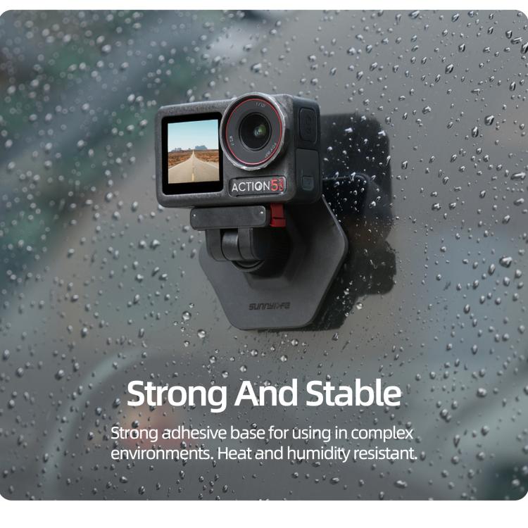 Sunnylife Magnetic Flexible Adhesive Helmet Mount Base Quick-Release Action Camera Holder For DJI Osmo 360 / Action 5 Pro / 4 / 3 / 2, For DJI Osmo 360 / Action 5 Pro / 4 / 3 / 2