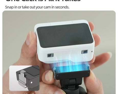 For Insta360 GO Ultra Sunnylife Magnetic Flexible Adhesive Helmet Mount Base Quick-Release Action Camera Holder, For Insta360 GO Ultra