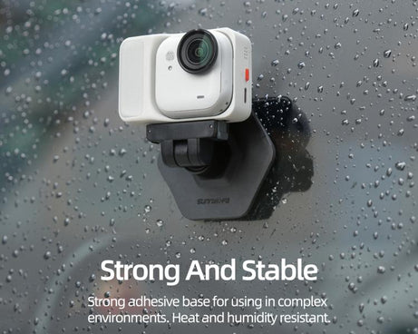 For Insta360 GO Ultra Sunnylife Magnetic Flexible Adhesive Helmet Mount Base Quick-Release Action Camera Holder, For Insta360 GO Ultra
