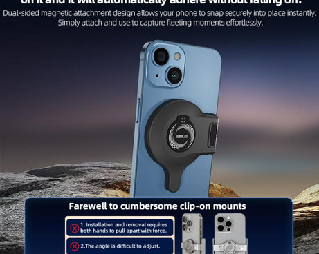 For DJI OM 7 / 7P STARTRC Magsafe Ring Adapter Phone Holder, For DJI OM 7 / 7P Magnetic Adapter
