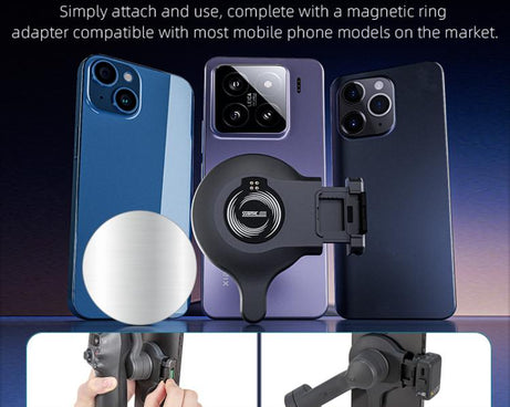 For DJI OM 7 / 7P STARTRC Magsafe Ring Adapter Phone Holder, For DJI OM 7 / 7P Magnetic Adapter