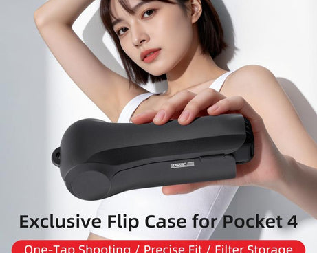 For DJI Osmo Pocket 4 STARTRC Storage Box Protective Case Flip Cover, For DJI Osmo Pocket 4