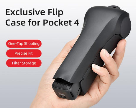 For DJI Osmo Pocket 4 STARTRC Storage Box Protective Case Flip Cover, For DJI Osmo Pocket 4
