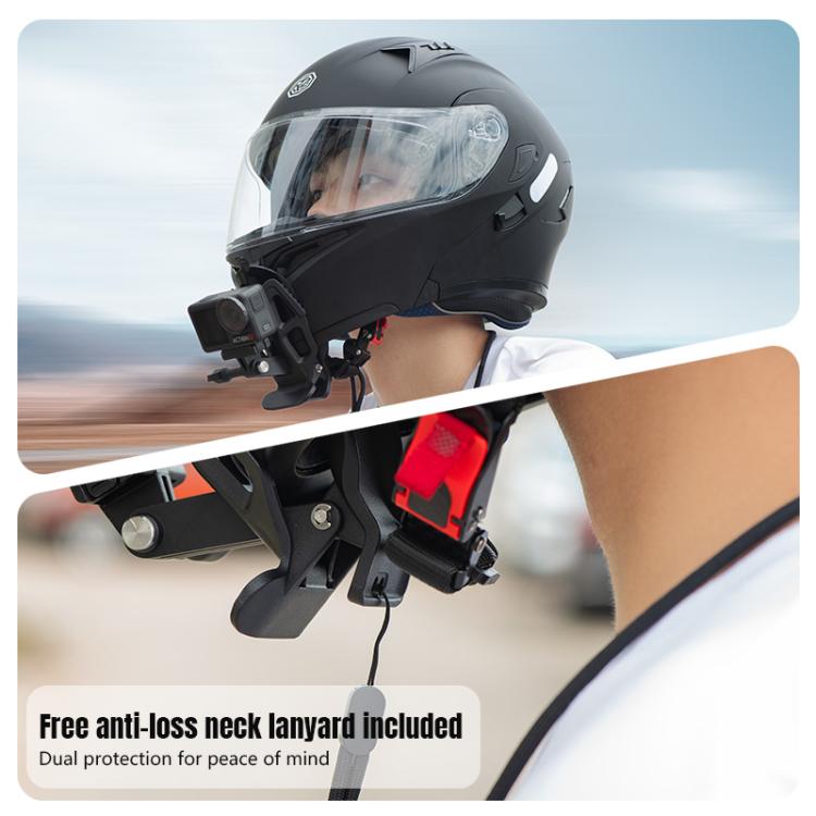 STARTRC Helmet Chin Mount Clip For GoPro, Insta360, DJI and Other Action Cameras