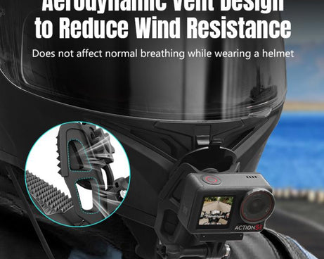 STARTRC Helmet Chin Mount Clip For GoPro, Insta360, DJI and Other Action Cameras