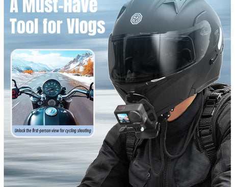 STARTRC Helmet Chin Mount Clip For GoPro, Insta360, DJI and Other Action Cameras