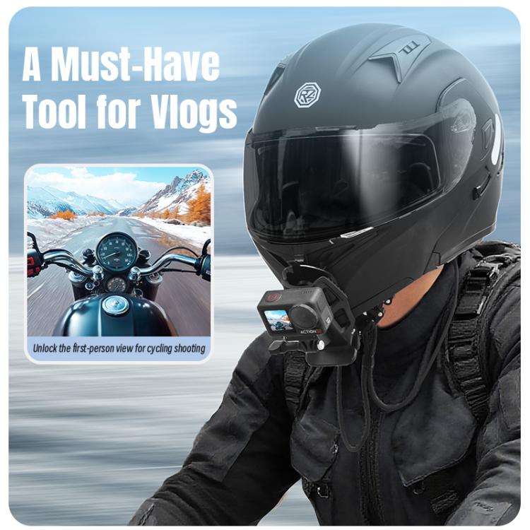 STARTRC Helmet Chin Mount Clip For GoPro, Insta360, DJI and Other Action Cameras