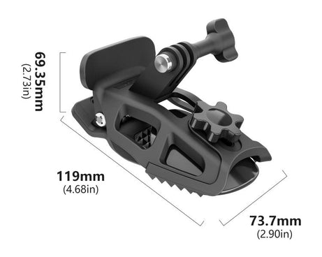 STARTRC Helmet Chin Mount Clip For GoPro, Insta360, DJI and Other Action Cameras