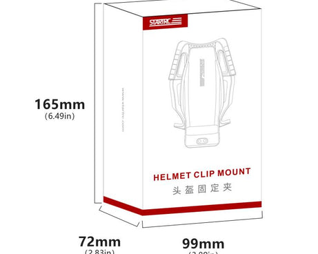 STARTRC Helmet Chin Mount Clip For GoPro, Insta360, DJI and Other Action Cameras