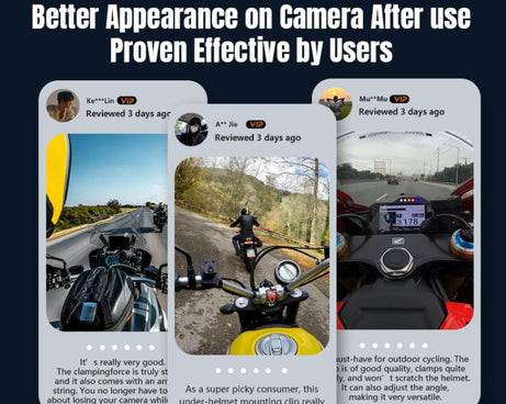 STARTRC Helmet Chin Mount Clip For GoPro, Insta360, DJI and Other Action Cameras