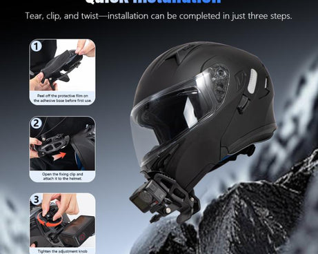 STARTRC Helmet Chin Mount Clip For GoPro, Insta360, DJI and Other Action Cameras