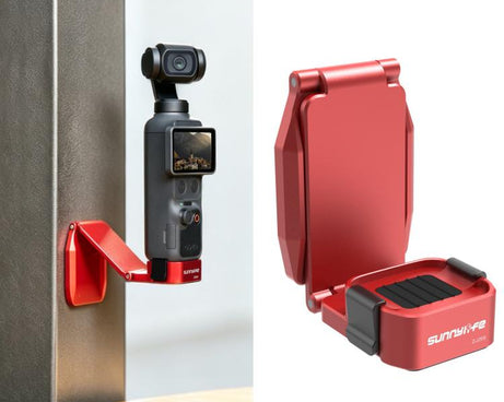 For DJI Osmo Pocket 4P / 4 / 3 Sunnylife Metal Quick-Release Magnetic Mount Tabletop Base Bracket Angles Adjustable Stand, OP4-ZJ259