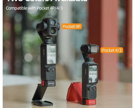 For DJI Osmo Pocket 4P / 4 / 3 Sunnylife Metal Quick-Release Magnetic Mount Tabletop Base Bracket Angles Adjustable Stand, OP4-ZJ259