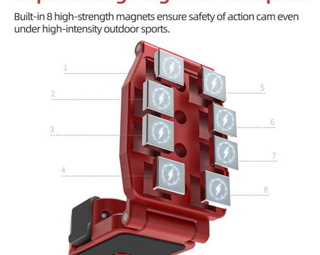For DJI Osmo Pocket 4P / 4 / 3 Sunnylife Metal Quick-Release Magnetic Mount Tabletop Base Bracket Angles Adjustable Stand, OP4-ZJ259