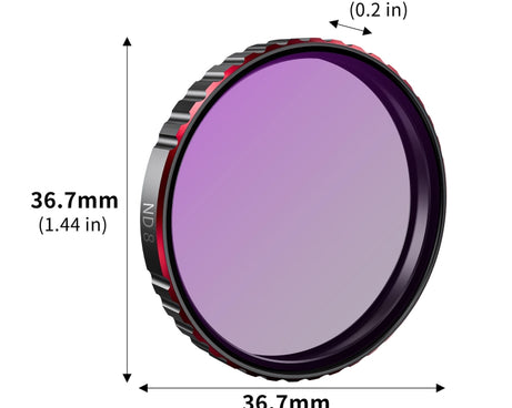 For DJI Osmo Action 5 Pro STARTRC 4 in 1 CPL ND8 ND16 ND32 Camera Lens Filter, For DJI Osmo Action 5 Pro