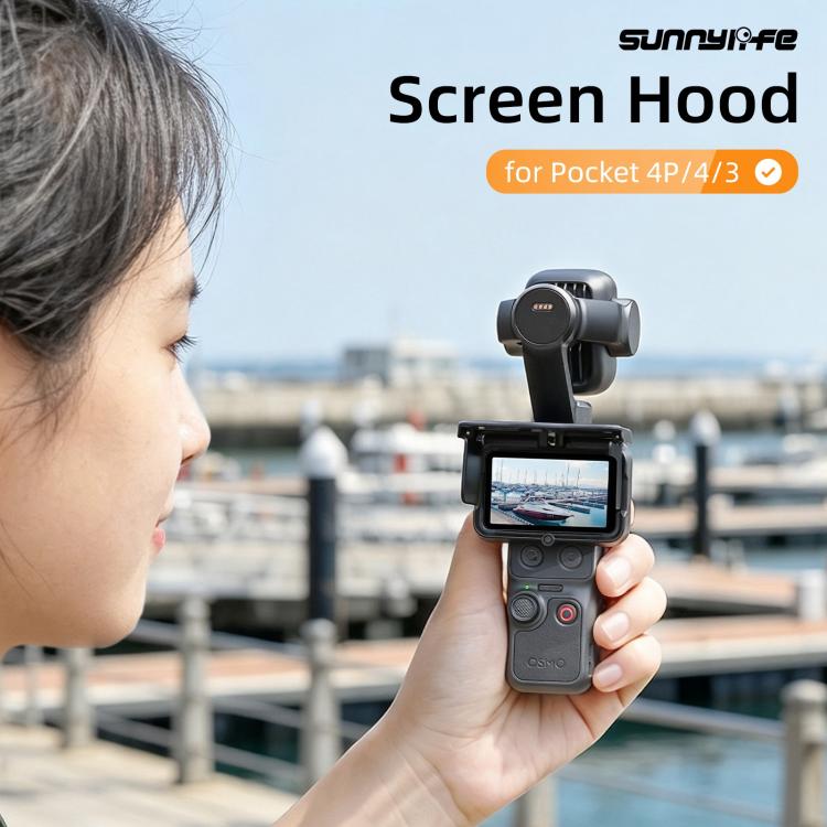 Sunnylife Screen Sun Hood Guard Screen Monitor Cover Protector For DJI Osmo Pocket 4P / 4 / 3