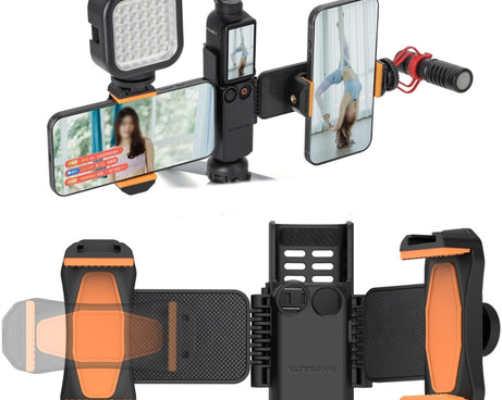 For DJI OSMO Pocket 3 Sunnylife ZJ756 Expanded Dual Phone Clamp Holder