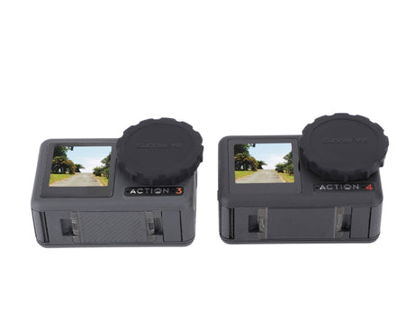 For DJI Osmo Action 3 / 4 Sunnylife 2pcs Scratch-resistant Camera Lens Cap Cover