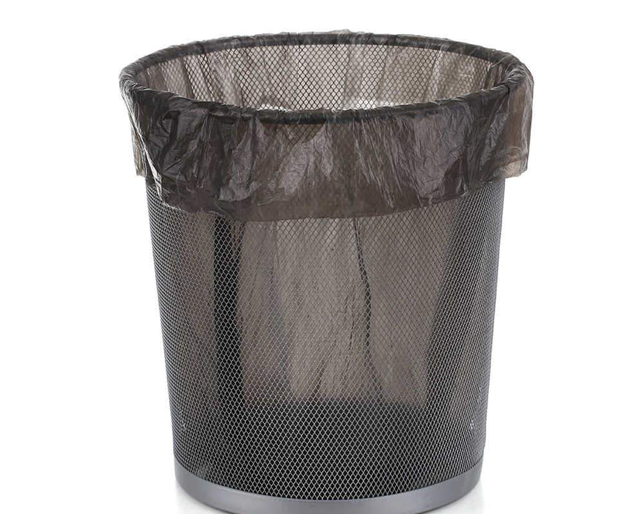 Eco-friendly small black garbage bag (17 x 19 inches) for recycling.