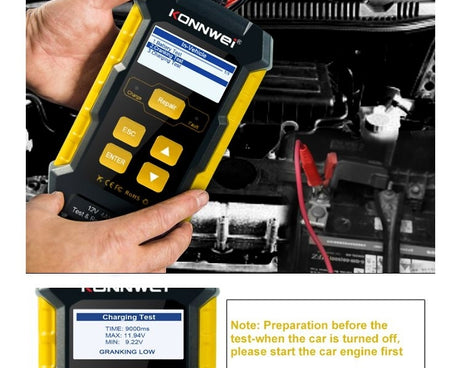 KONNWEI KW510 3 in 1 Car Battery Tester / Charger / Repairer, Support 8 Languages, KW510(EU Plug), KW510(US Plug)