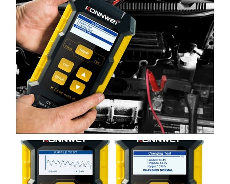 KONNWEI KW510 3 in 1 Car Battery Tester / Charger / Repairer, Support 8 Languages, KW510(EU Plug), KW510(US Plug)