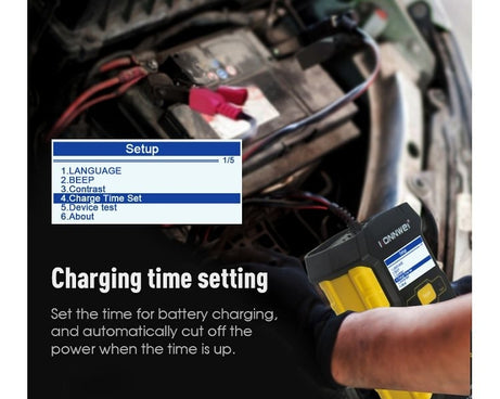 KONNWEI KW510 3 in 1 Car Battery Tester / Charger / Repairer, Support 8 Languages, KW510(EU Plug), KW510(US Plug)