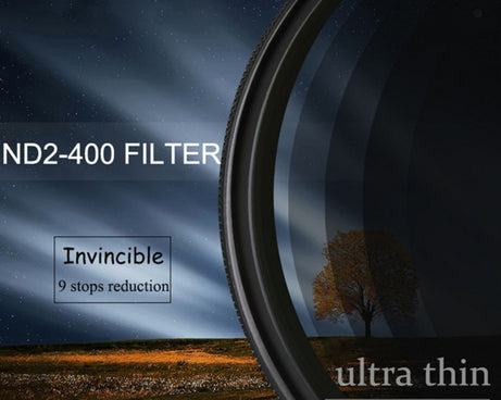 ND Fader Neutral Density Adjustable Variable Filter, ND2 to ND400 Filter, 37mm, 40.5mm, 43mm, 46mm, 55mm, 86mm, 95mm, 105mm