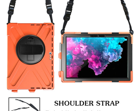 Shockproof Colorful Silicone + PC Protective Case with Holder & Hand Strap & Pen Slot, For Microsoft Surface Pro 4 / 5, For Microsoft Surface Pro 6 / 7