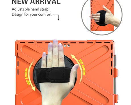 Shockproof Colorful Silicone + PC Protective Case with Holder & Hand Strap & Pen Slot, For Microsoft Surface Pro 4 / 5, For Microsoft Surface Pro 6 / 7