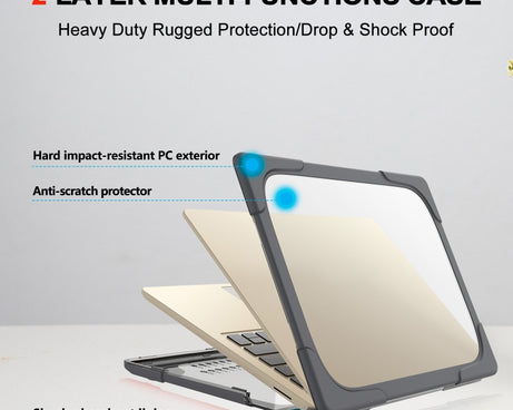 TPU + PC Two-color Anti-fall Laptop Protective Case, For Microsoft Surface Laptop 3 / 4 13.5 inch 1868 / 1951, For Microsoft Surface Laptop 3 / 4 / 5 13.5 inch 1769 / 1867 / 1958