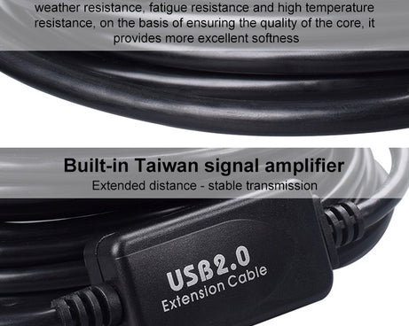 Elbow Mini 5 Pin to USB 2.0 Camera Extension Data Cable, 1.5m, 2m, 3m, 5m, 10m, 15m, 20m