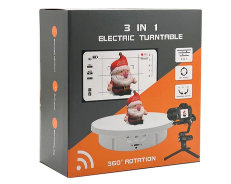 Electric Rotating Display Stand Turntable, 3 in 1, 3 in 1 Remote