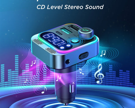 JOYROOM JR-CL16 48W Bluetooth 5.0 Car Wireless FM Transmitter, JR-CL16