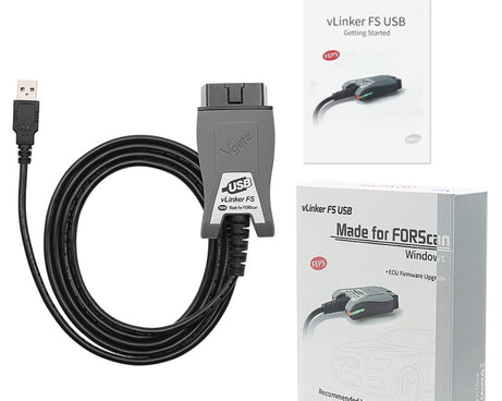 Vgate Vlinker FS ELM327 USB OBD2 Car Diagnostic Tool, Vlinker FS
