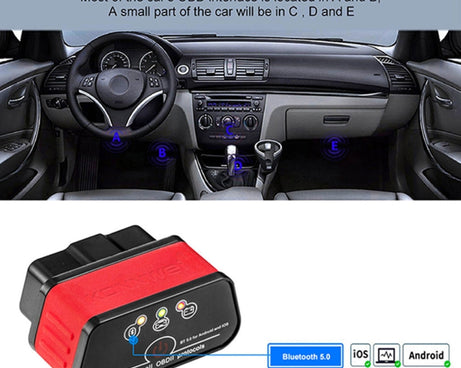 KONNWEI KW903 Bluetooth 5.0 OBD2 Car Fault Diagnostic Scan Tools Support IOS / Android