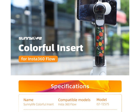 Sunnylife IST-TZ575 Color Insert Sticker, For Insta360 Flow
