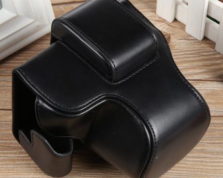 Full Body Magnetic Leather Camera Case Bag with Strap, Regular Edition, For Canon EOS R50
