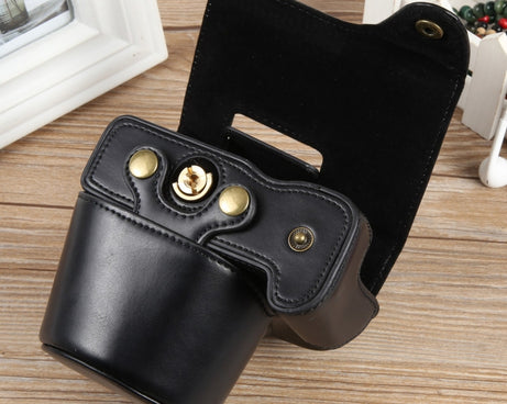 Full Body Magnetic Leather Camera Case Bag with Strap, Regular Edition, For Canon EOS R50