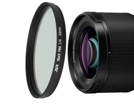 JSR Black Mist Filter Camera Lens Filter, 37mm, 43mm, 46mm, 49mm, 52mm, 55mm, 58mm, 62mm, 67mm, 72mm, 77mm, 82mm