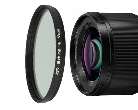 JSR Black Mist Filter Camera Lens Filter, 37mm, 43mm, 46mm, 49mm, 52mm, 55mm, 58mm, 62mm, 67mm, 72mm, 77mm, 82mm