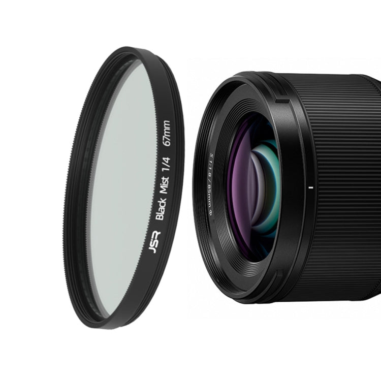 JSR Black Mist Filter Camera Lens Filter, 37mm, 43mm, 46mm, 49mm, 52mm, 55mm, 58mm, 62mm, 67mm, 72mm, 77mm, 82mm